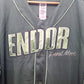 LARGE Disney Parks Star Wars ENDOR 83 Ewok Adult Baseball Jersey Button Shirt