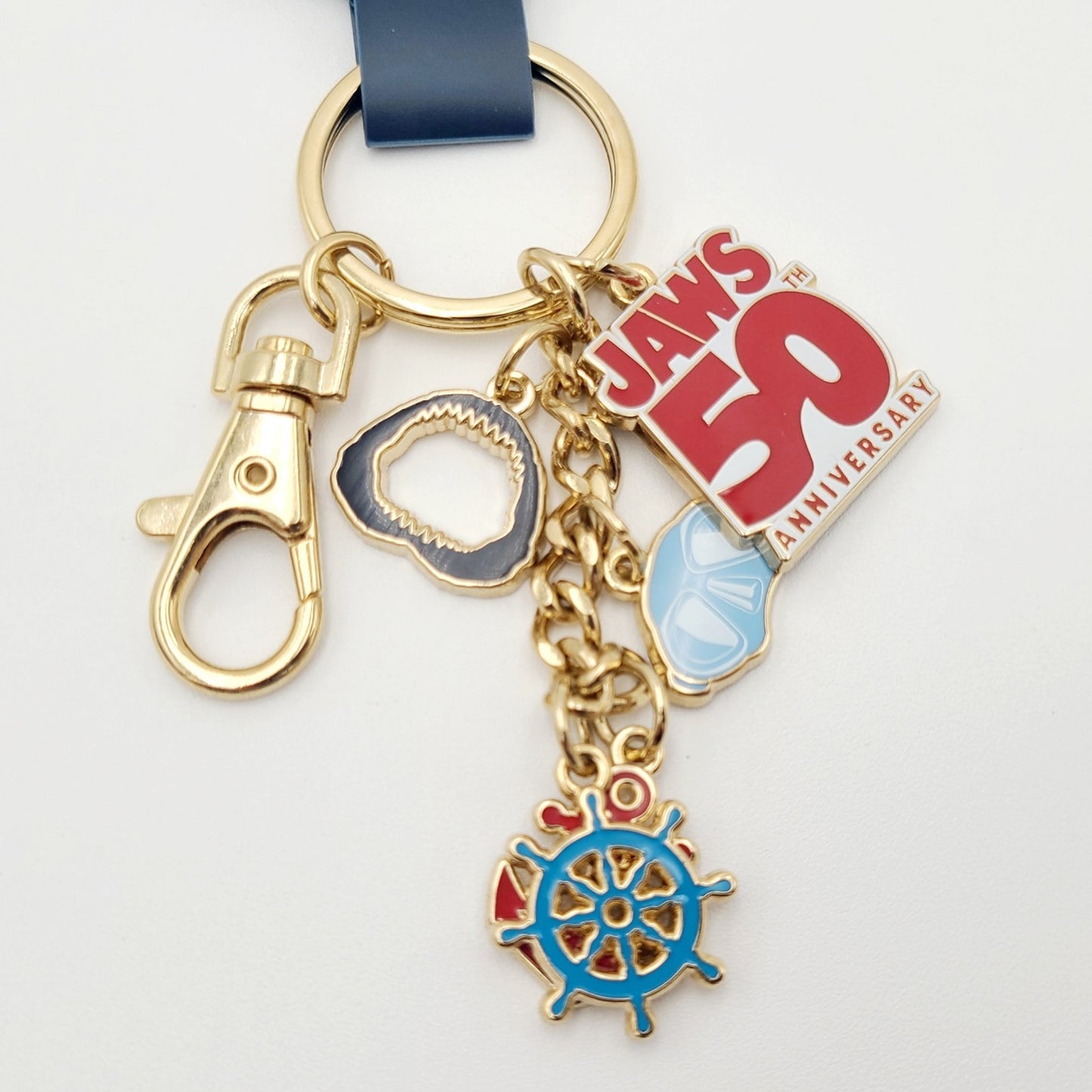 *Keychain* Universal Studios Florida Jaws 50th Anniversary Charm Shark New 2025