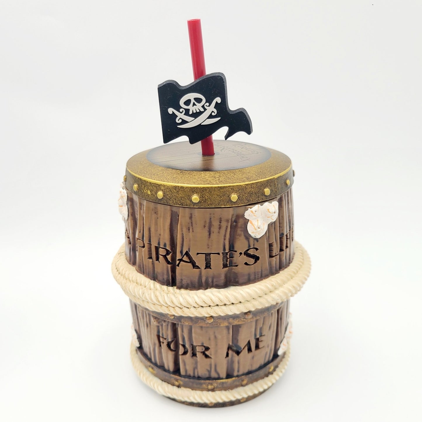 Walt Disney World Parks 2026 Pirates Of The Caribbean Brown Barrel Sipper Cup