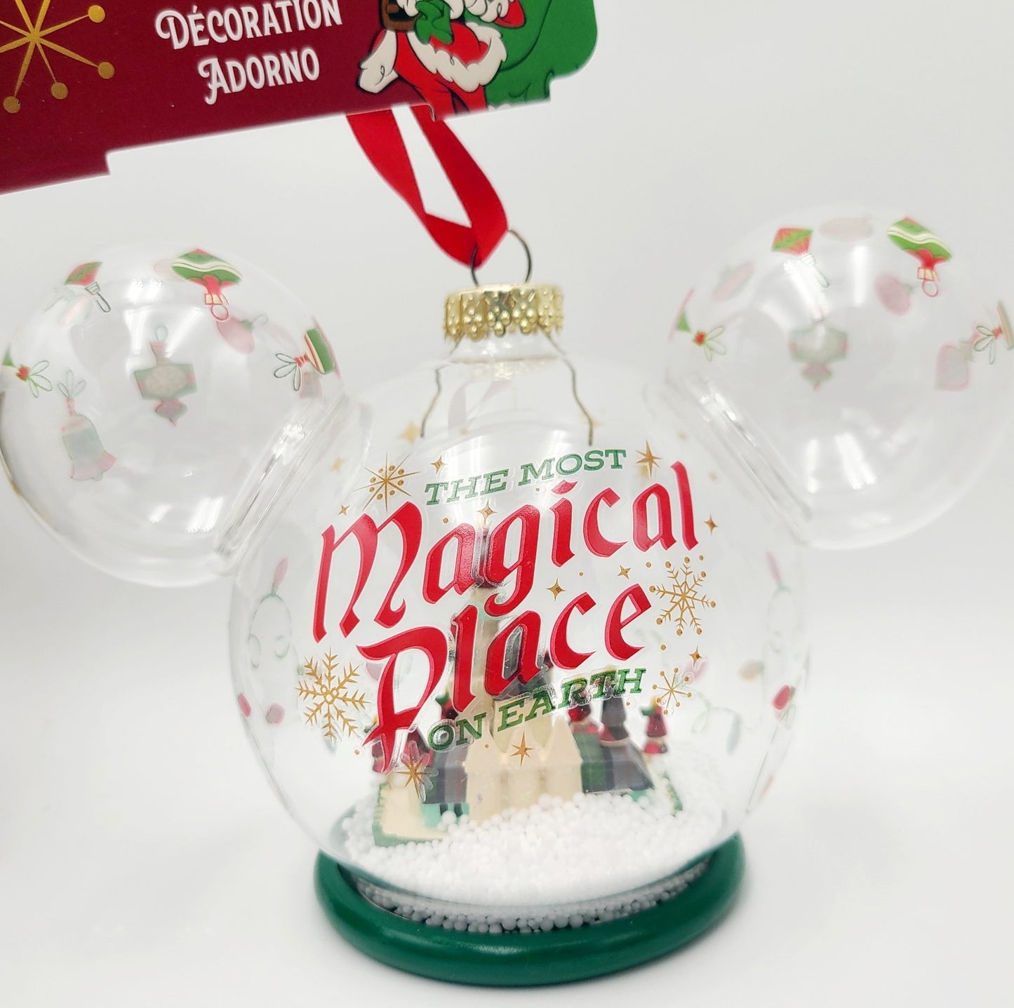 Walt Disney World Most Magical Castle Christmas Holiday 2025 Glass Ornament NEW!