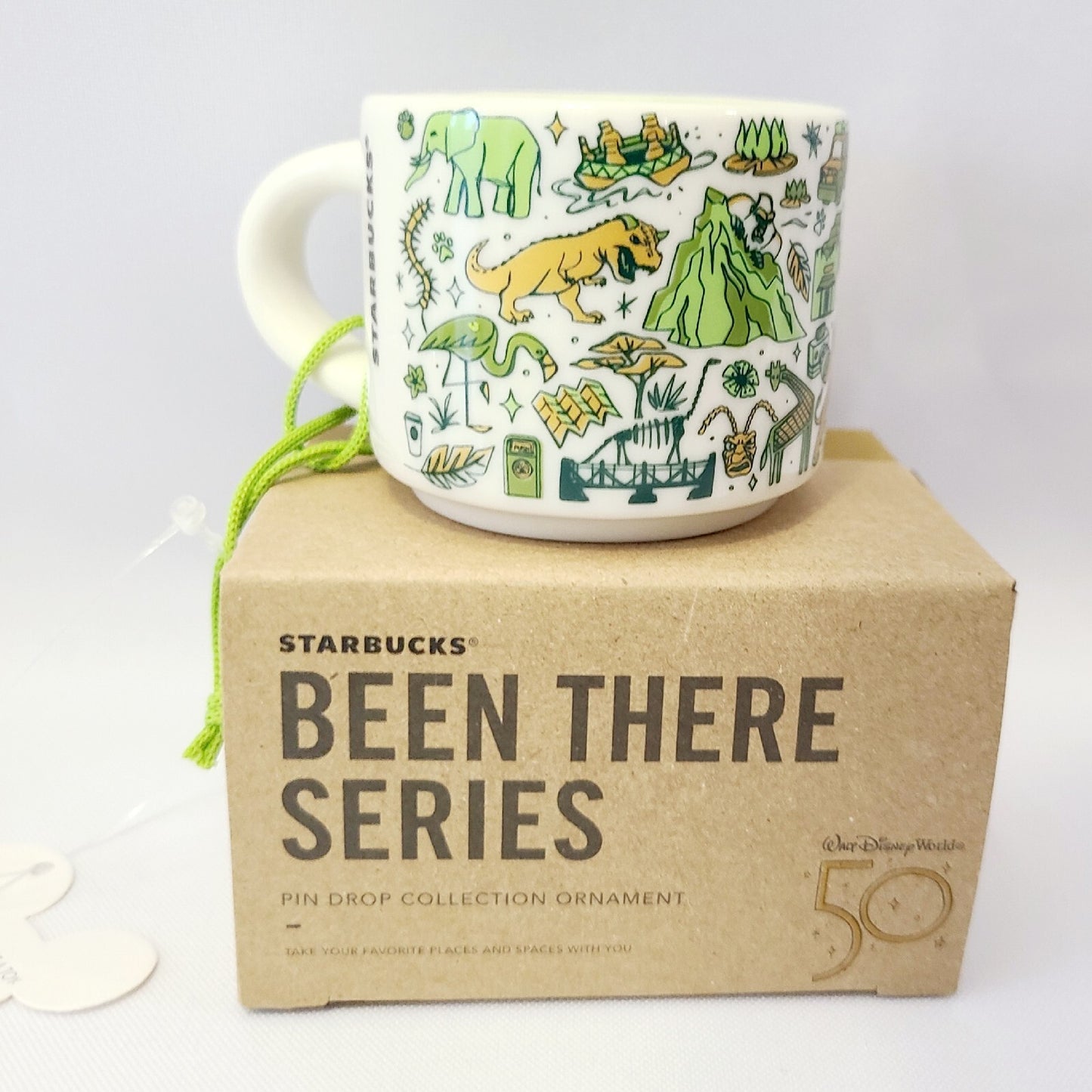 Disney Parks 50th Anniversary Animal Kingdom Been There ORNAMENT Mug Starbucks