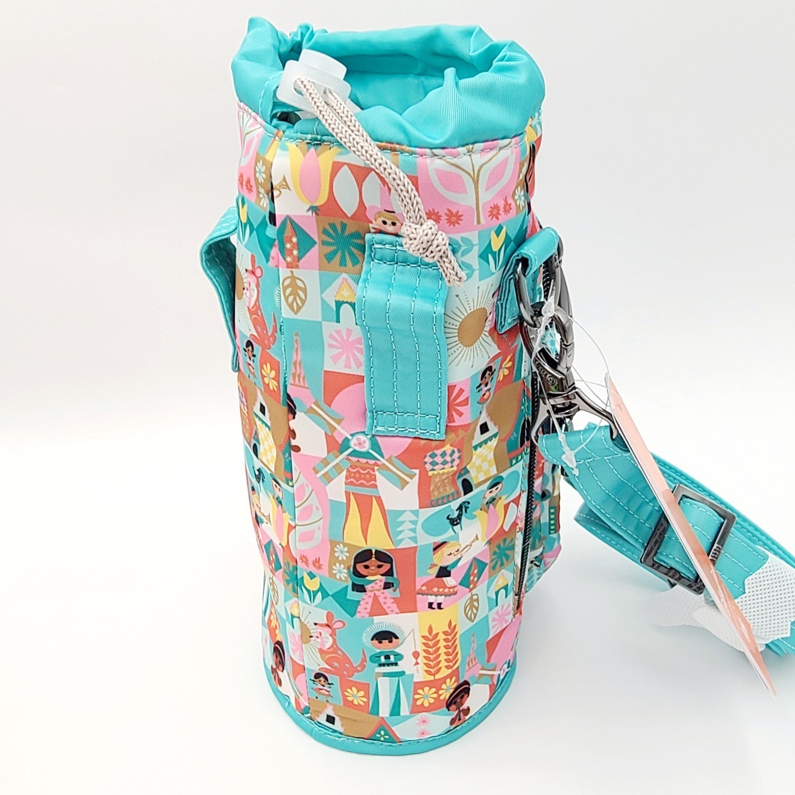 Walt Disney World Park It’s A Small World LUG Bottle Holder Bag & 50th Ears SET