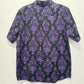 LARGE Disney World Parks 2025 Haunted Mansion Wallpaper Woven Adult Shirt NEW