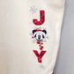 1X Disney World Parks Christmas Mickey Jogger Sweatpants NEW 2021 JOY Snowflake
