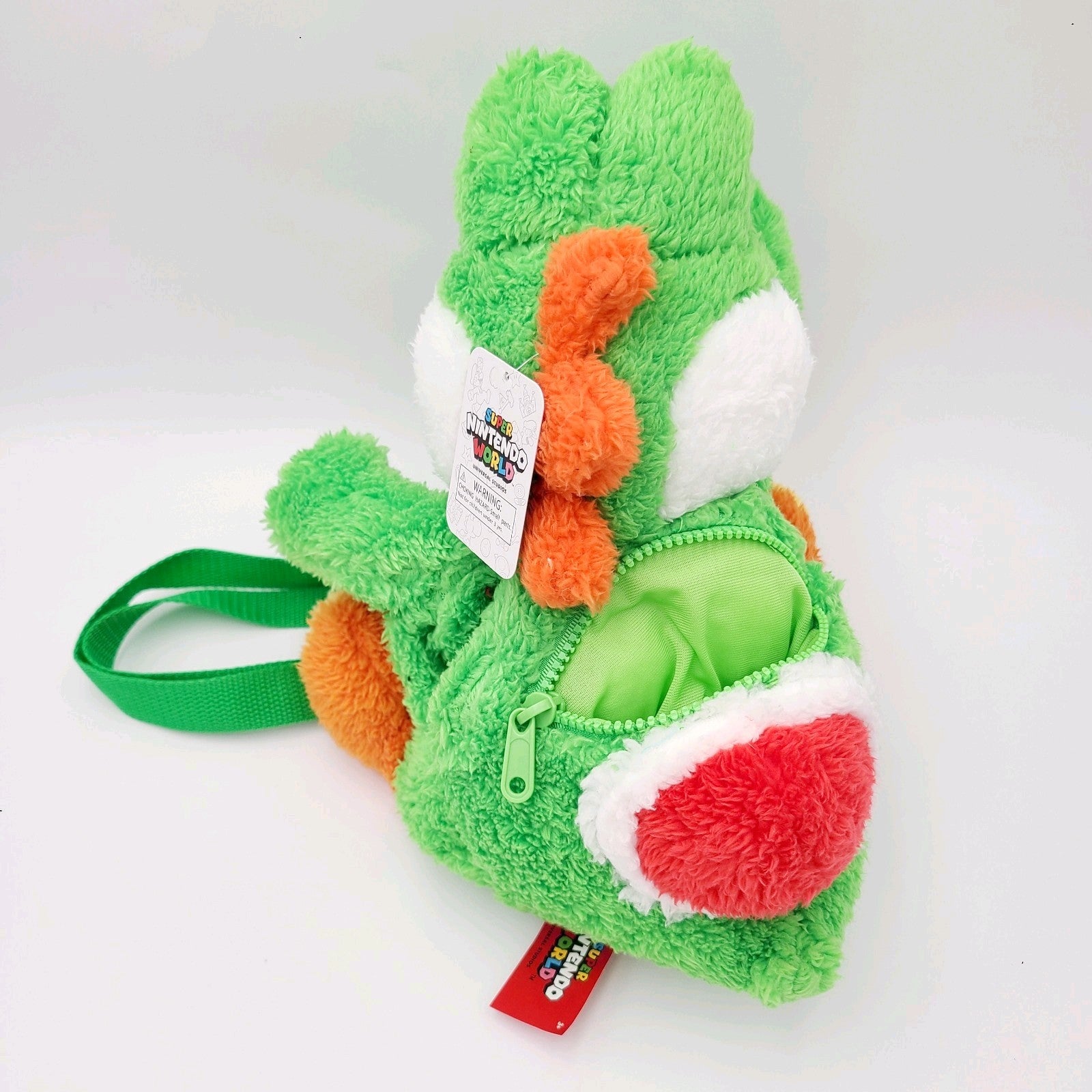 Universal Studios Super Nintendo World Green Yoshi Mini Plush Backpack Exclusive