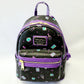 2021 Walt Disney World Park Loungefly Hocus Pocus Backpack Black Purple Mini Bag