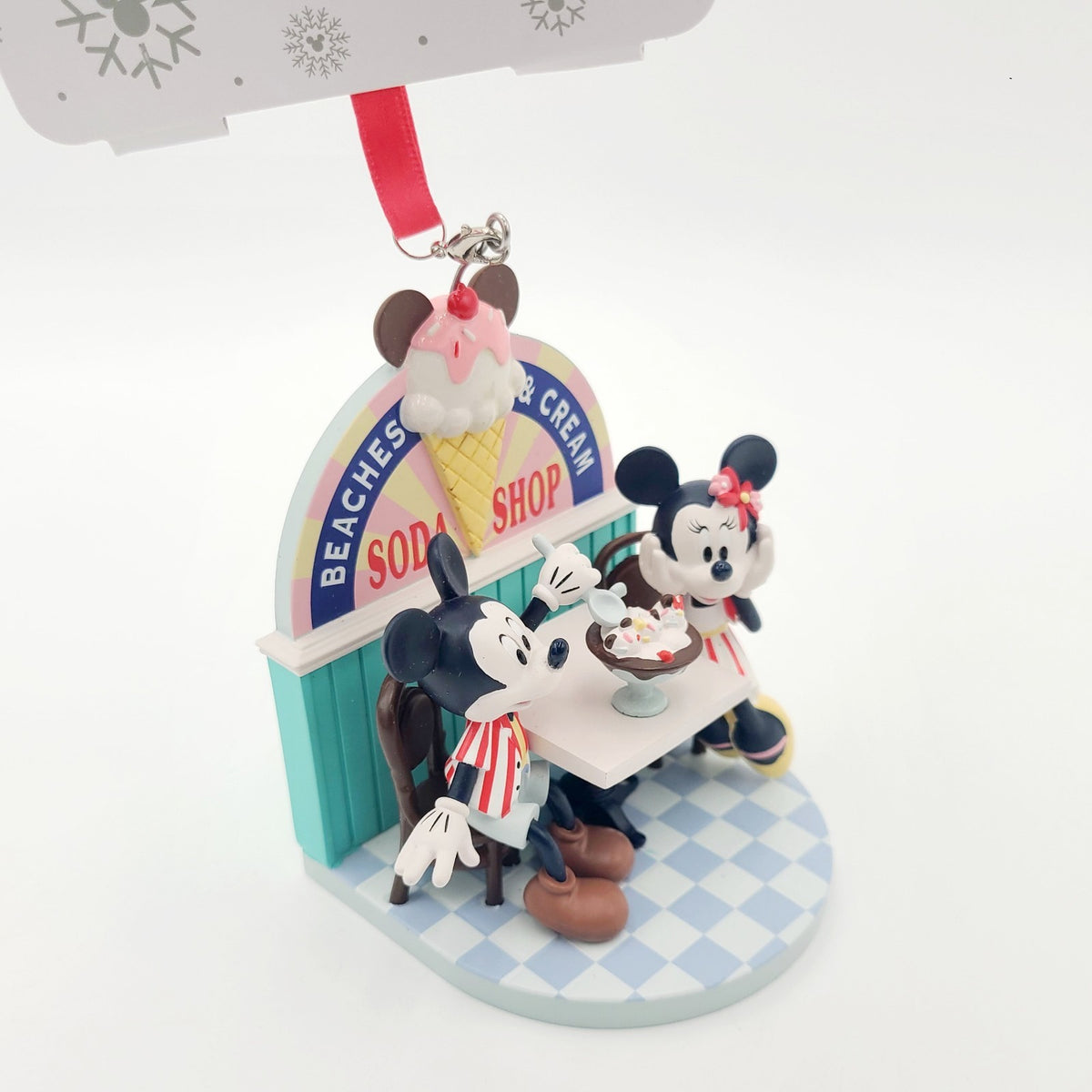 Disney Park Beach Club Resort Ornament Beaches & Cream Soda Shop Mickey & Minnie
