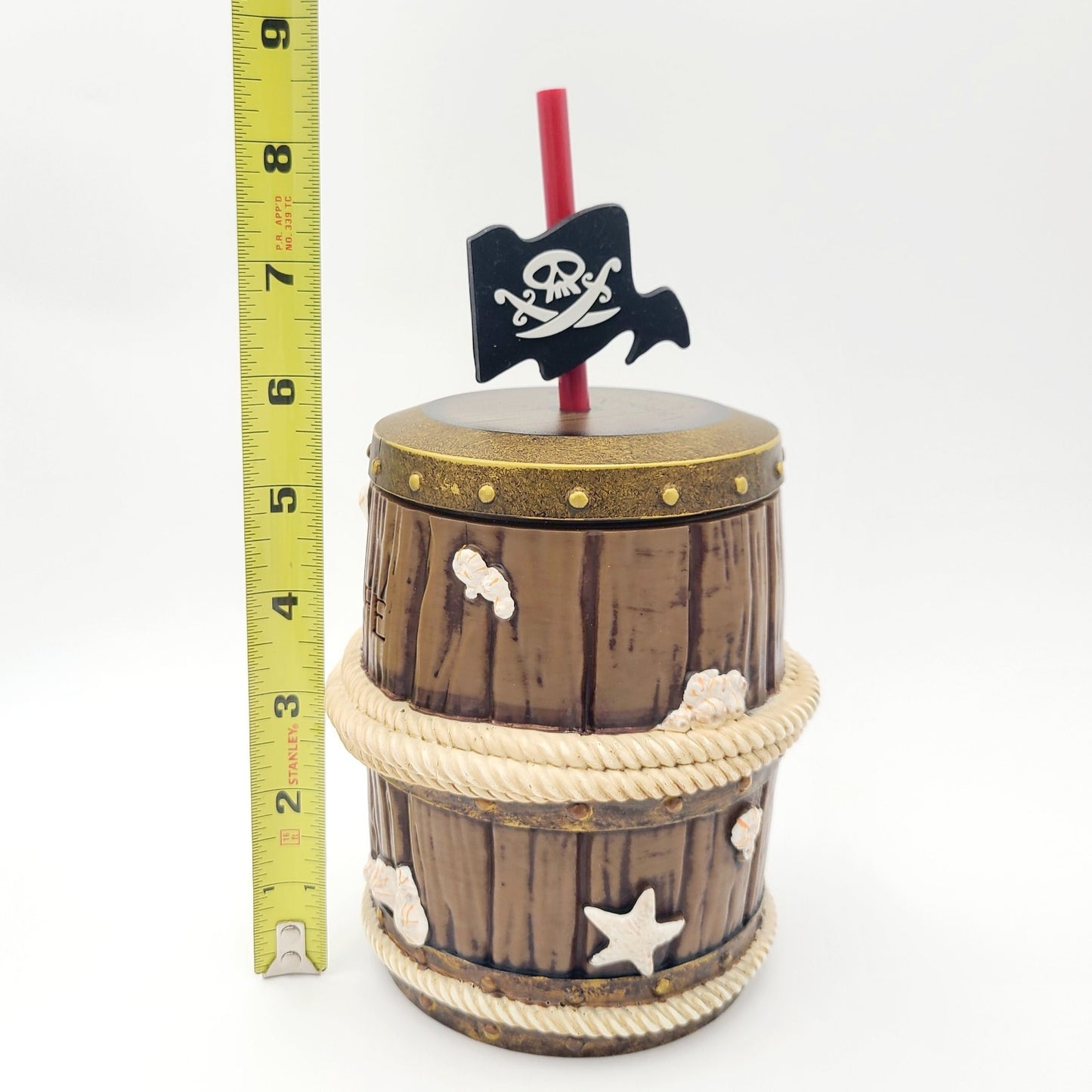 Walt Disney World Parks 2026 Pirates Of The Caribbean Brown Barrel Sipper Cup