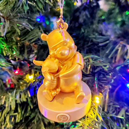 Winnie the Pooh Disney World Parks 50 Gold Character Collection Single Ornament