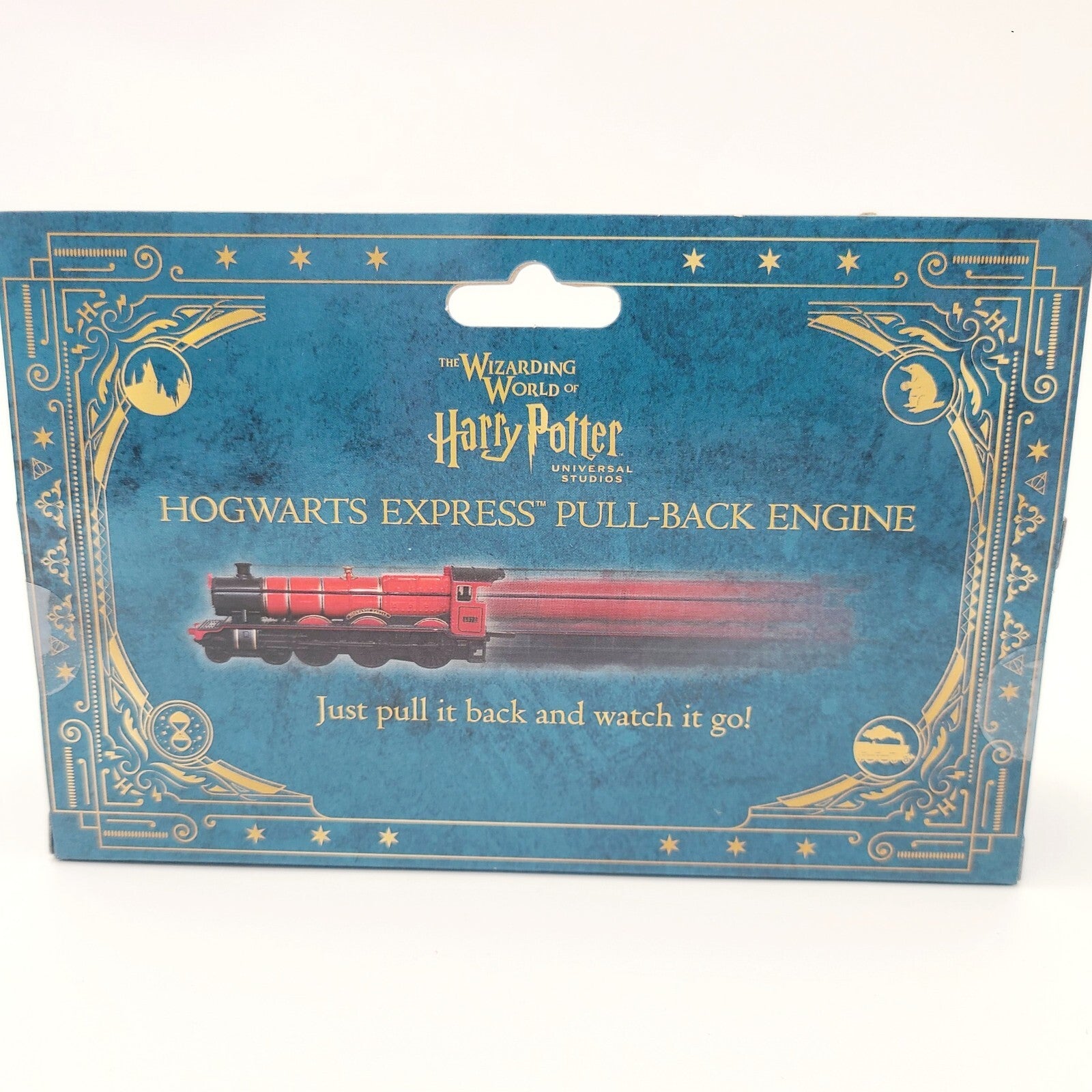 NEW Universal Studios Harry Potter Hogwarts Express Toy Pull Back Engine Train