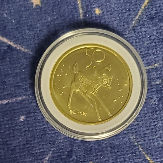 *Bambi* Walt Disney World Park 50th Anniversary 1.5" Commemorative Coin in case