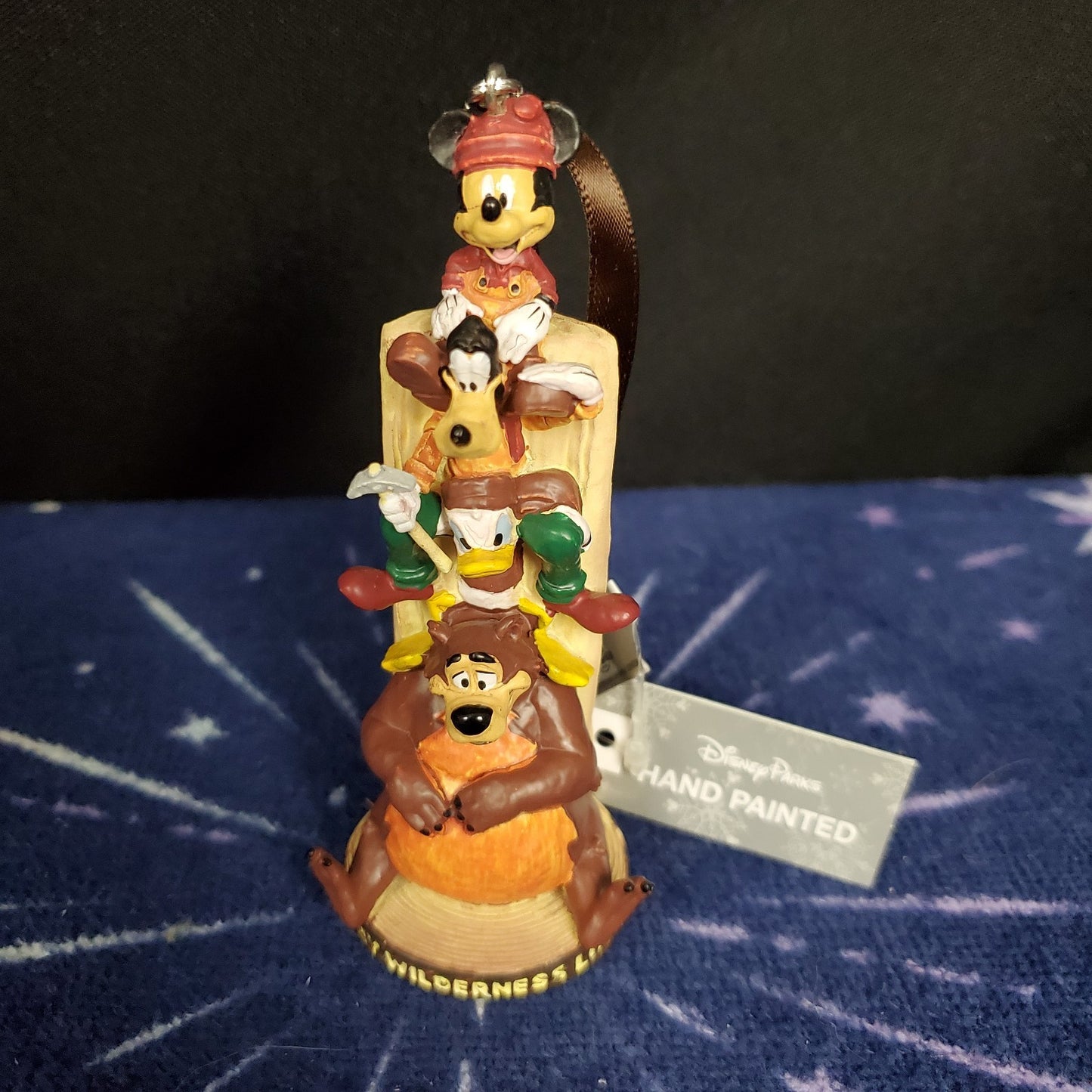 Disney Parks Wilderness Lodge Resort Mickey & Friends Totem Pole Ornament NEW