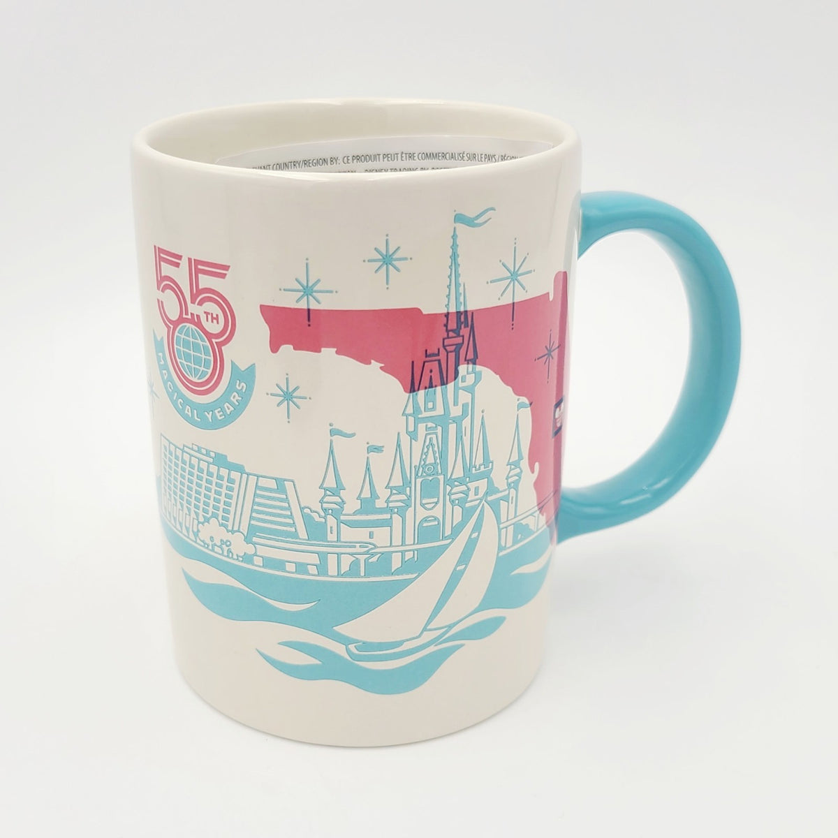 Disney Parks 2026 WDW 55th Anniversary Magic Kingdom Castle Ceramic Coffee Mug