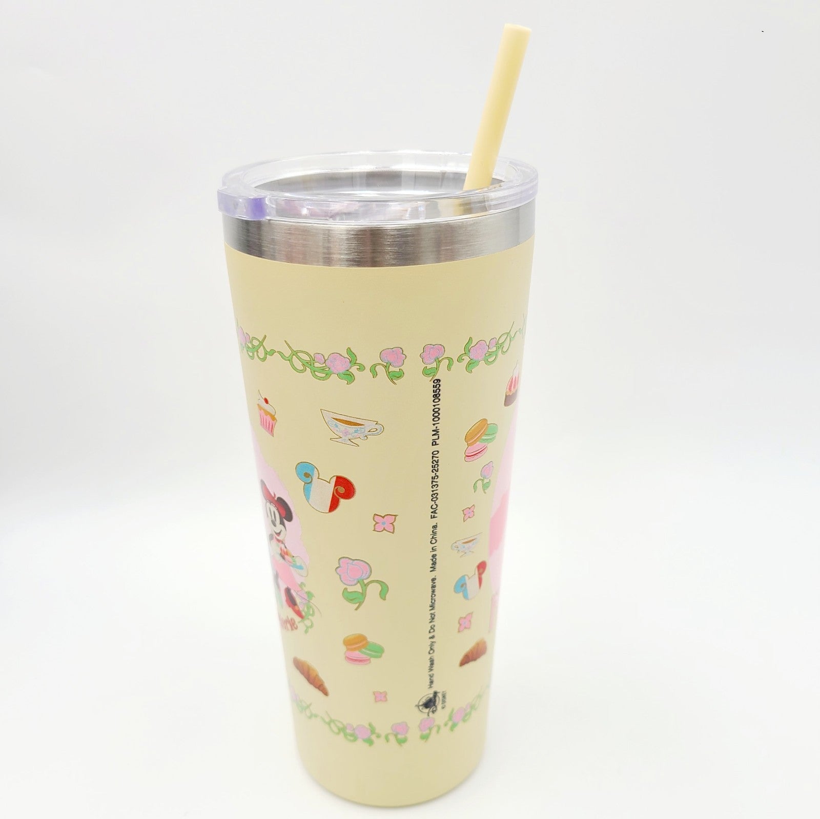 2025 Disney Parks Epcot World Showcase France Minnie Patisseries Pink Tumbler