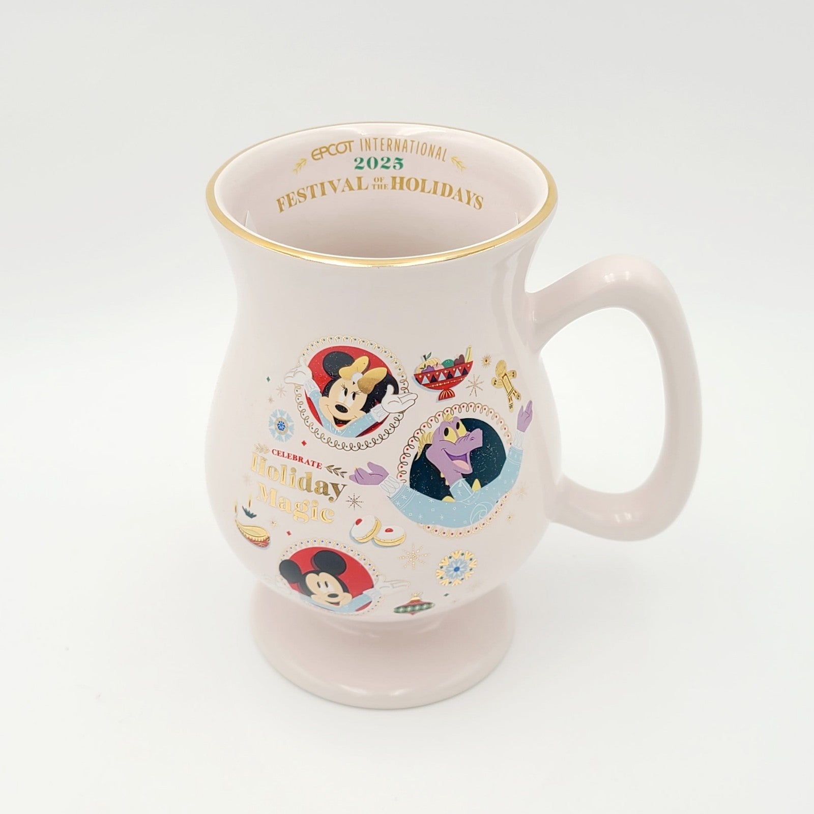 Disney Parks 2025 EPCOT Festival Of The Holidays Ceramic Coffee Mug Figment NEW