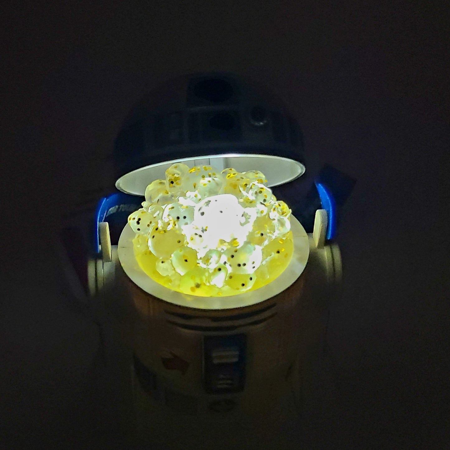 2025 Disney World Parks Star Wars R2-D2 Droid Popcorn Bucket Light-Up Ornament