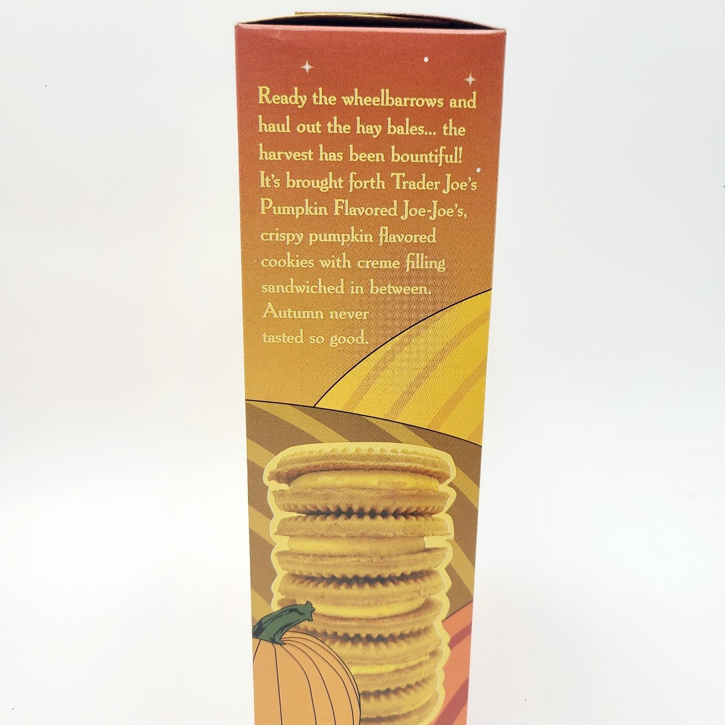 *2 Boxes* Trader Joe's Pumpkin Joe-Joe Cookies 10.5 Oz each Pack Joes LIMITED ED
