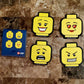 *LEGO, Rubber Coasters* VIP Exclusive Limited Edition Festive Drink Four (4) NEW