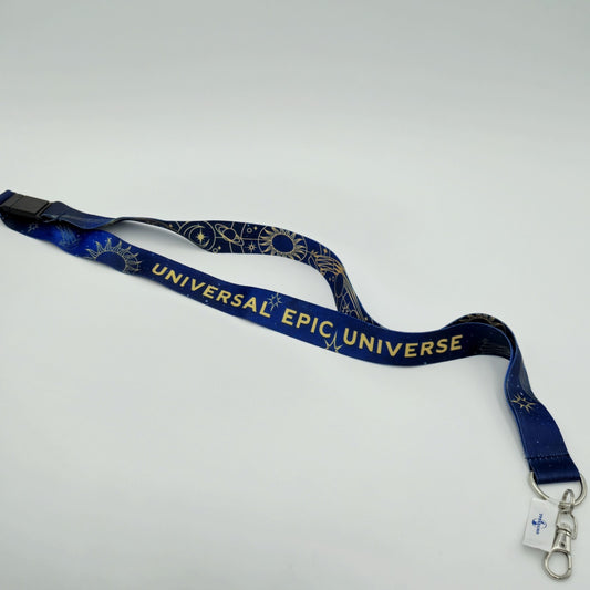 EPIC Universe Emblem Logo Lanyard Celestial Bodies Sun Moon Universal Studios