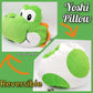 Universal Studios EPIC Super Nintendo World Yoshi / Egg Reversible Plush Pillow