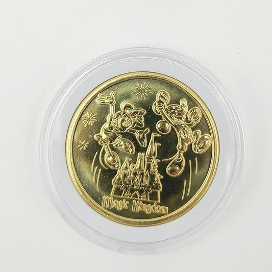 *2025 Mickey Minnie Coin* Walt Disney World Parks Golden Color Metal Medallion