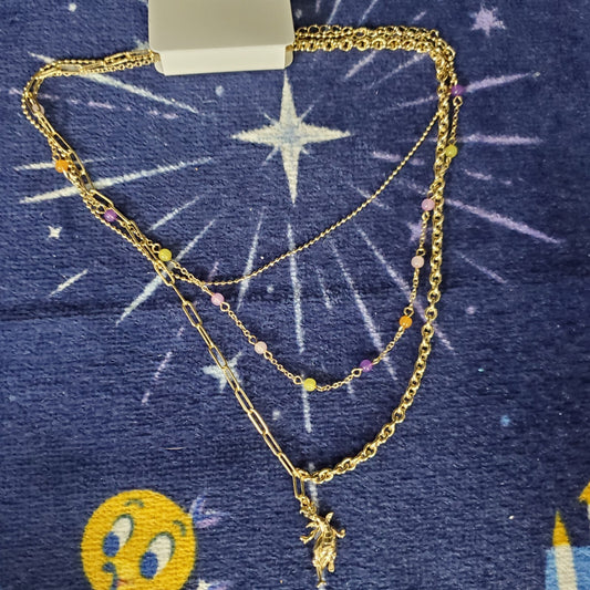 2022 Disney Parks EPCOT Center Figment Journey Into Imagination Necklace NEW