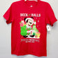 KIDS LARGE Disney World Parks 2024 Mickey's Very Merry Christmas Party Red Shirt