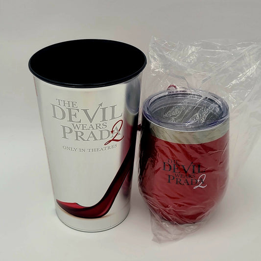 *Set of 2* The Devil Wears Prada 2 Movie Red Mug Tumbler & Plastic Cup Cinemark