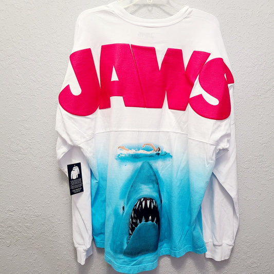 LARGE 2025 Universal Studios Florida Jaws Amity Island Adult White Spirit Jersey