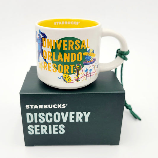 *2 oz ORNAMENT Mug* Universal Studios Orlando Resort Starbucks Discovery Series