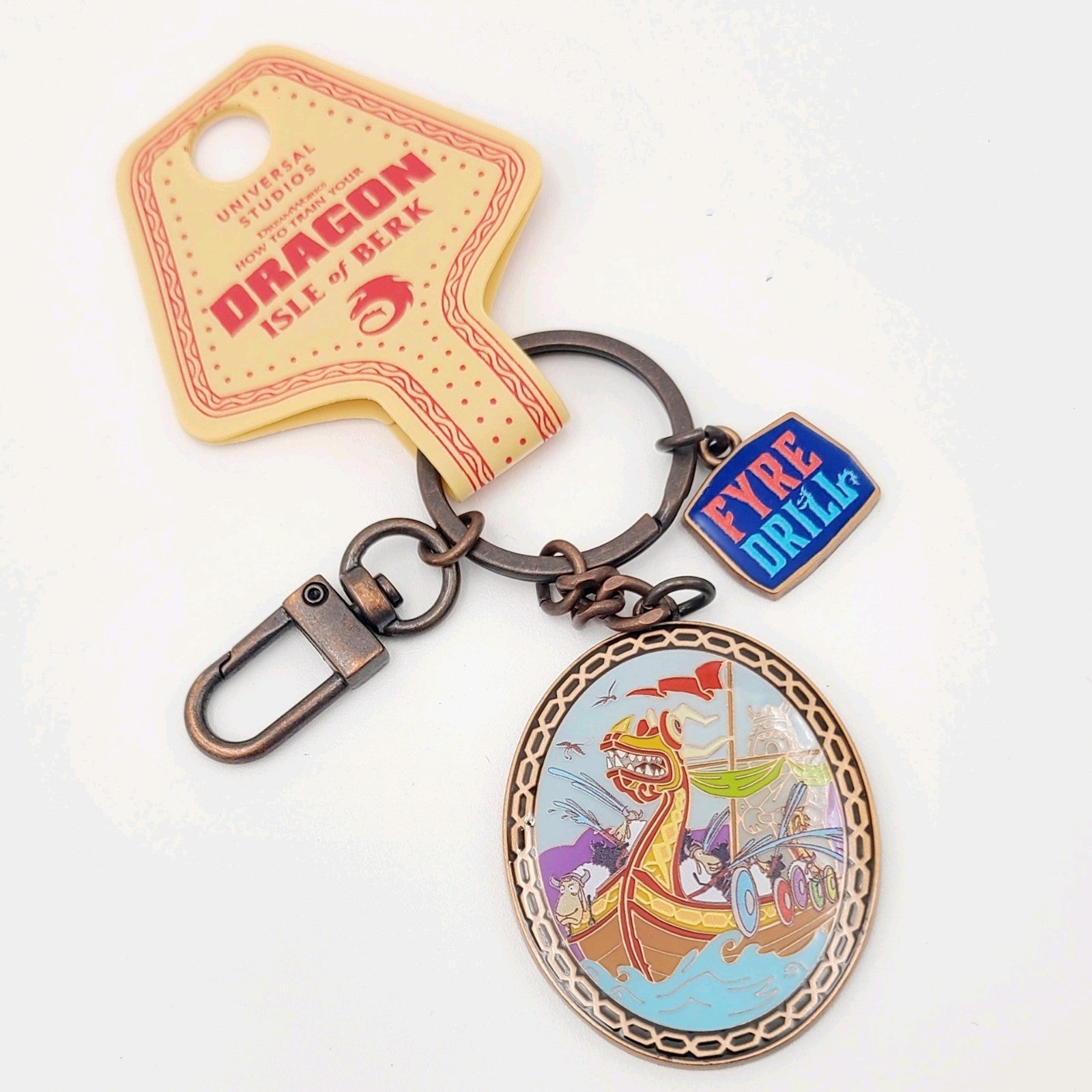 Universal Epic Universe How to Train Your Dragon Isle Berk Fyre Drill Keychain
