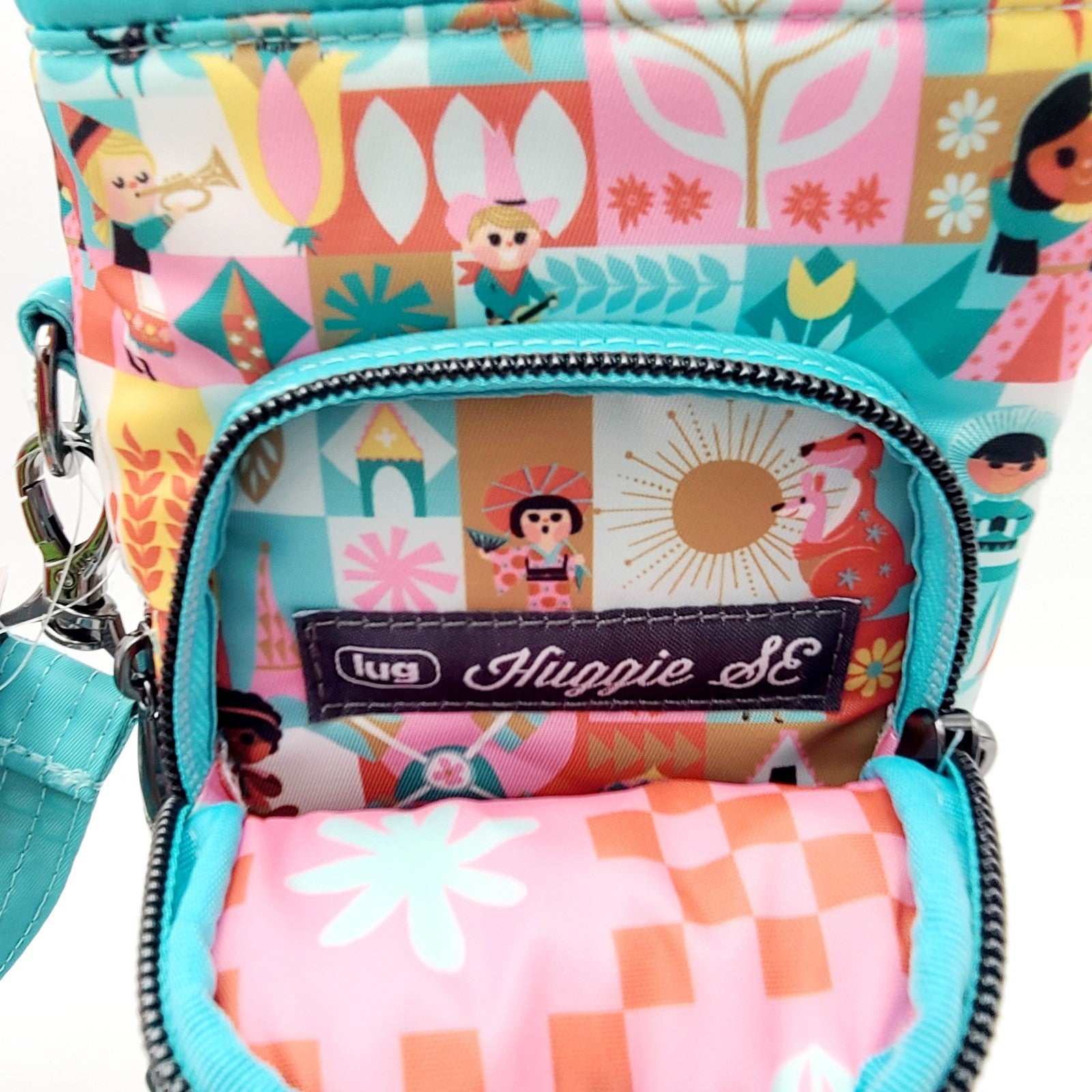 Walt Disney World Park It’s A Small World LUG Bottle Holder Bag & 50th Ears SET