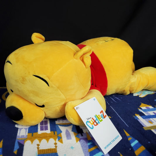 NEW 2022 Disney Parks Sleeping Dream Winnie The Pooh Cuddleez Large 25” Plush