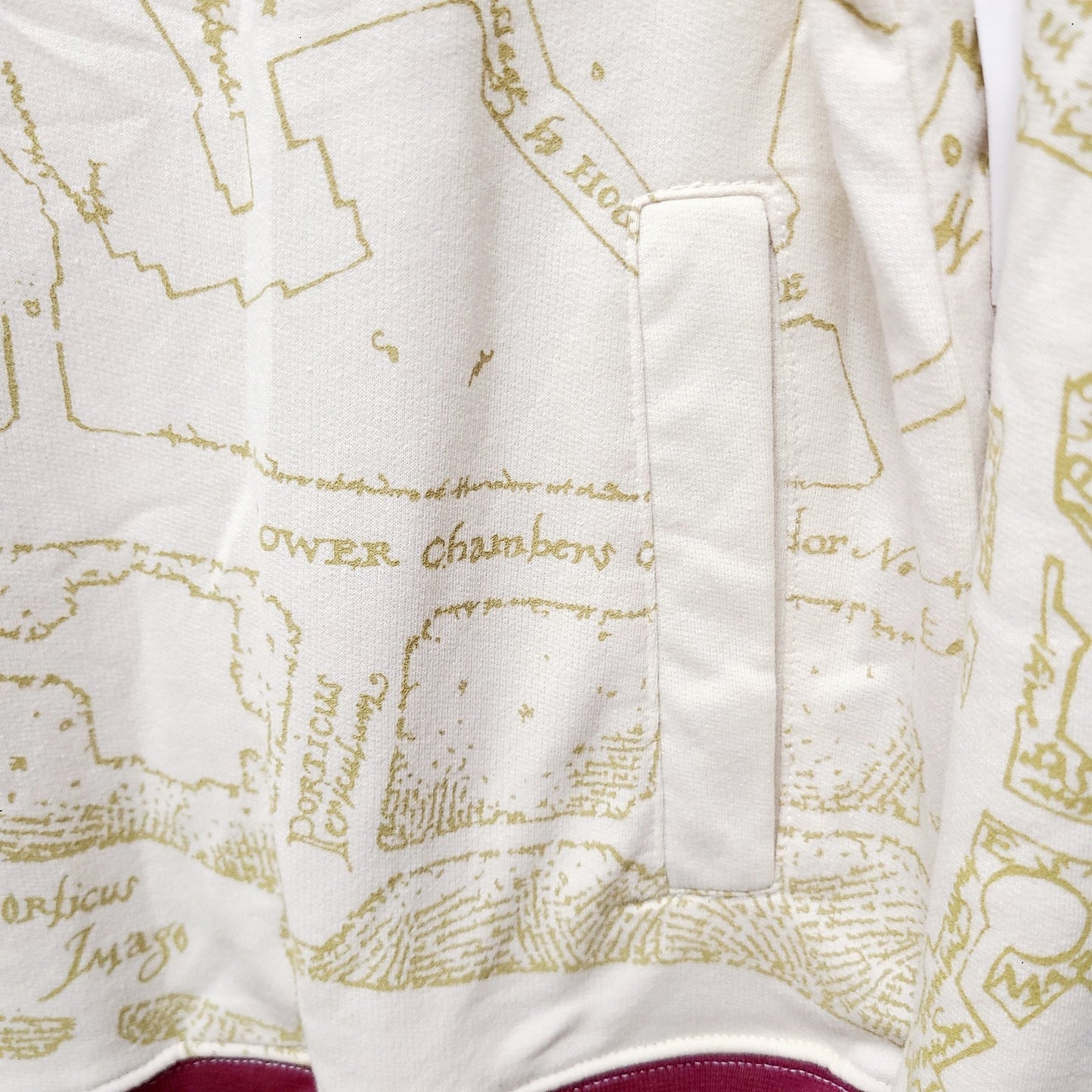 MEDIUM Harry Potter Marauder Map Hoodie Sweatshirt Universal Studio Wizard World