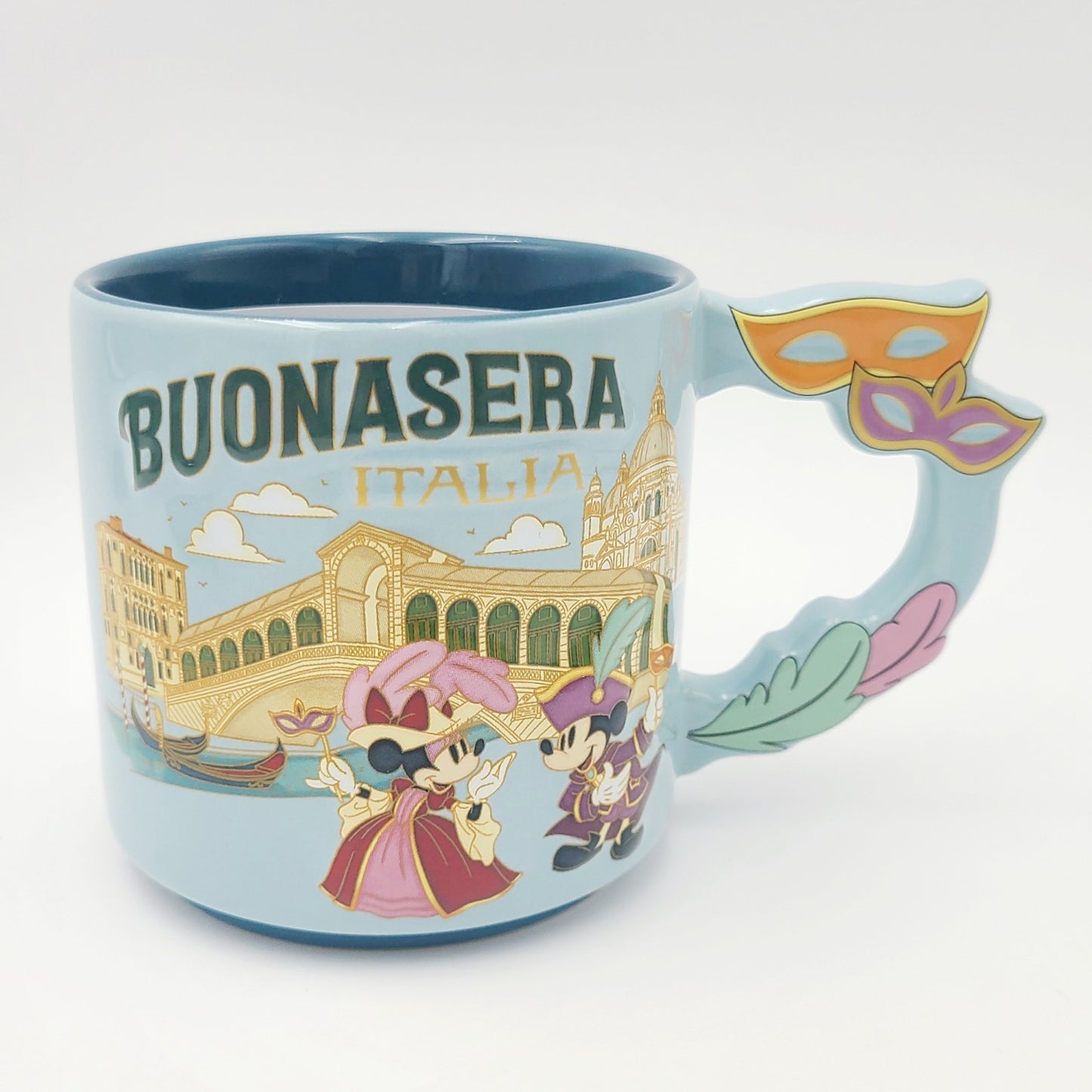 2025 Disney Parks EPCOT Italy Carnevale Mickey Minnie Mouse Coffee 16 Oz Mug New