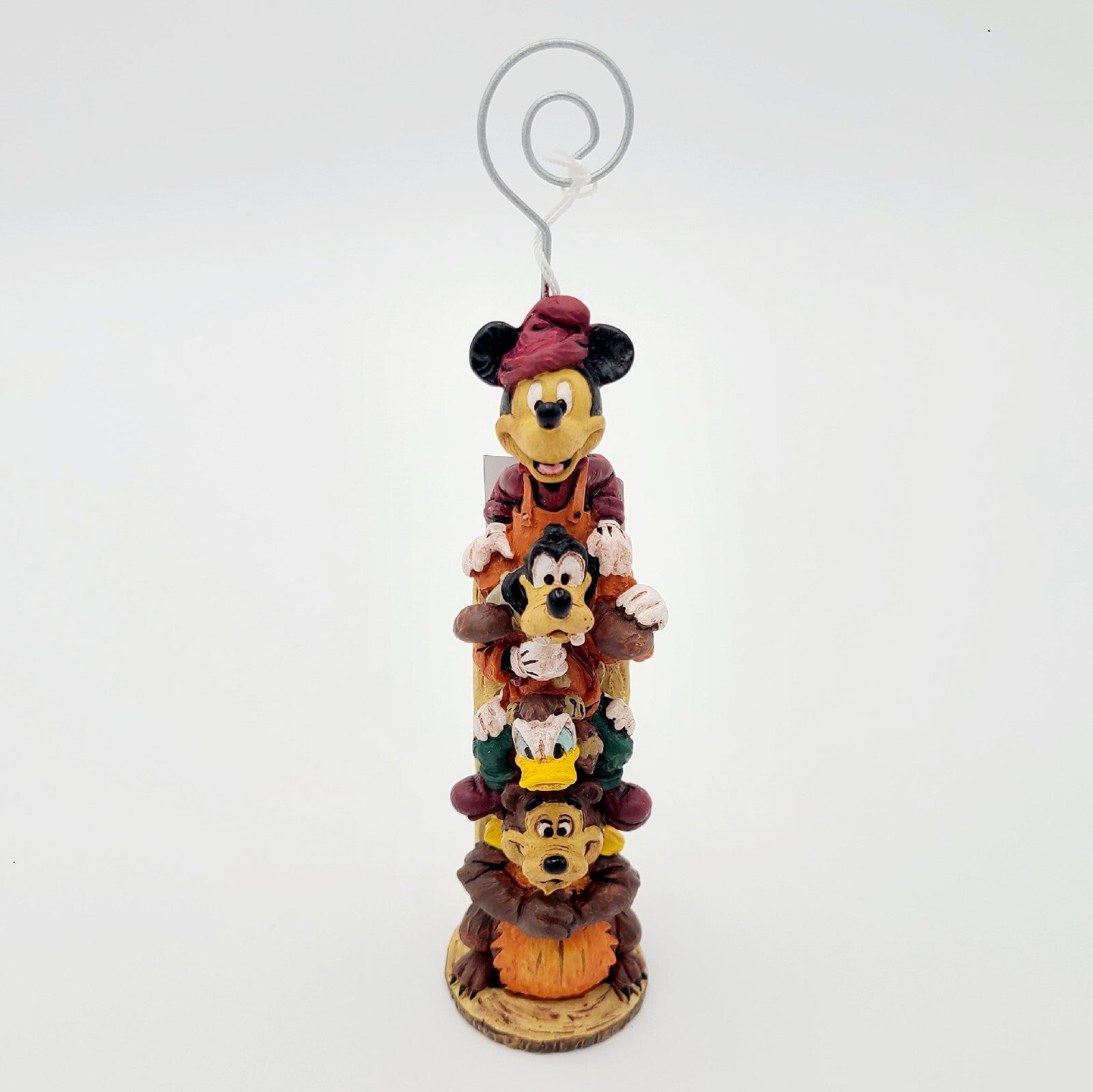 NEW Disney Parks Wilderness Lodge Resort Mickey Goofy Donald Totem Photo Holder