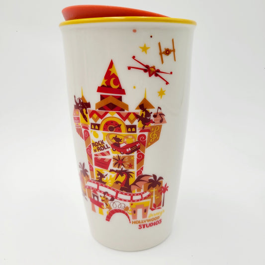 NEW Starbucks Tumbler Disney Parks Hollywood Studios Ceramic Travel Cup Mug 12oz