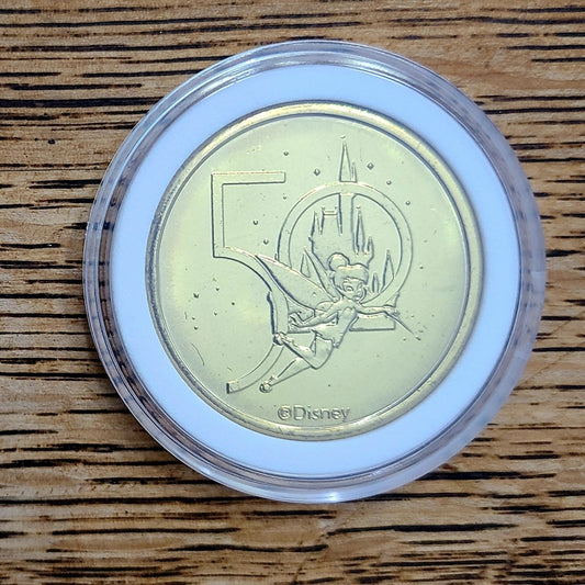 *Tinker Bell* Walt Disney World Park 50th Anniversary 1.5" Commemorative Coin