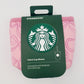 2026 Disney Parks Starbucks Pink Ribbons Bows Fabric 16 Oz. Cold Cup Sleeve New