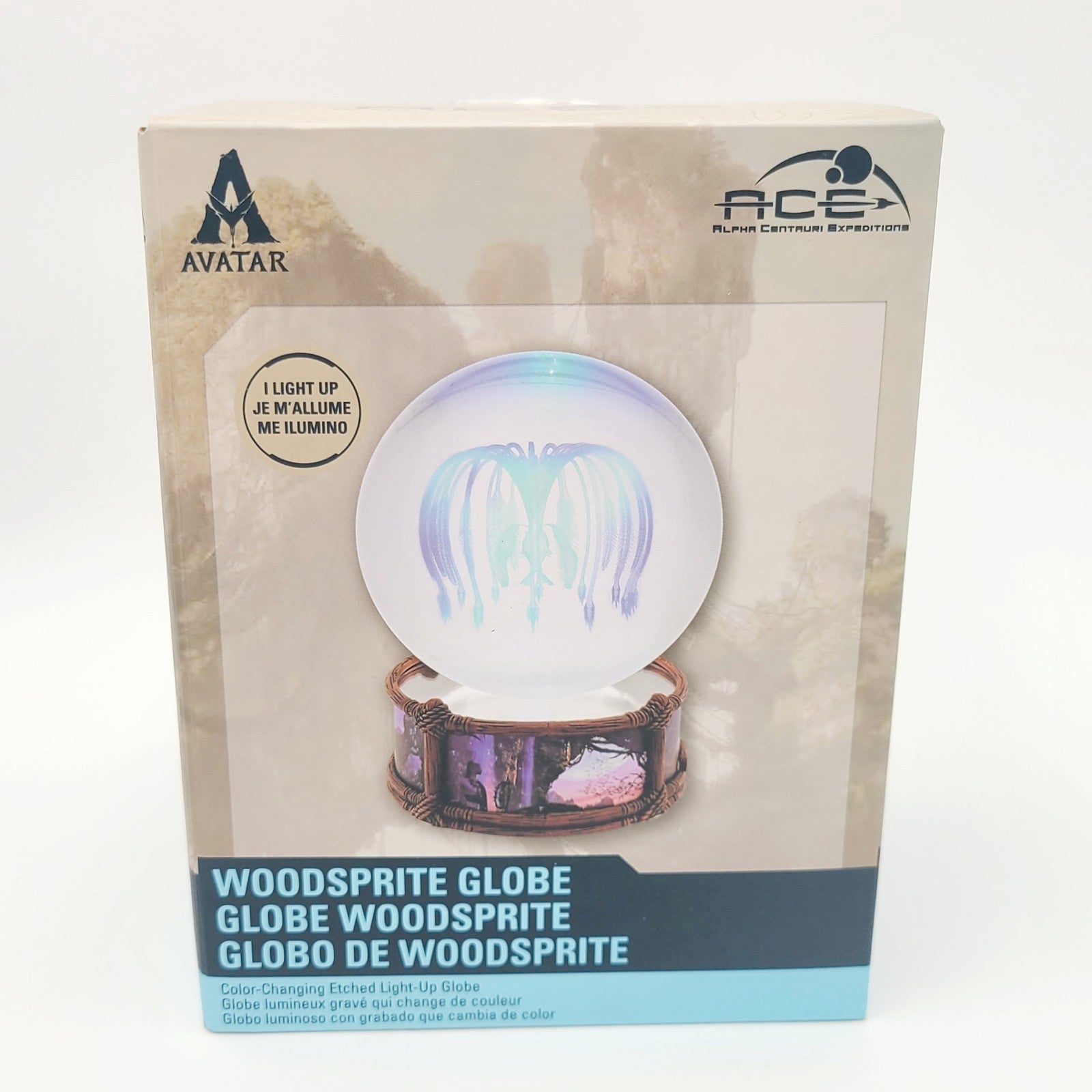 2026 Disney World Parks Avatar Woodsprite Color Changing Etched Light Up Globe