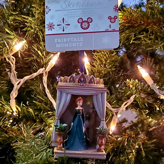 NWT Disney Queen Anna Frozen 2 Balcony Sketchbook Ornament Christmas Sketchbook