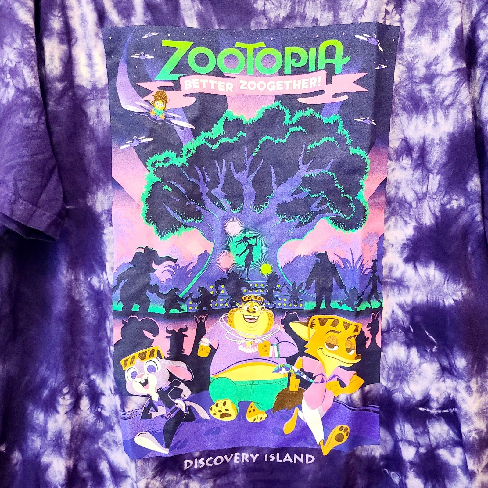 LARGE Disney Parks Animal Kingdom Zootopia Better Zoogether 2025 Adult Shirt NEW