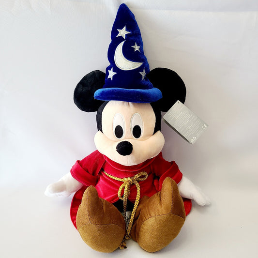 NEW Walt Disney World Parks Sorcerer Mickey Mouse Plush 22.5" Medium Fantasia