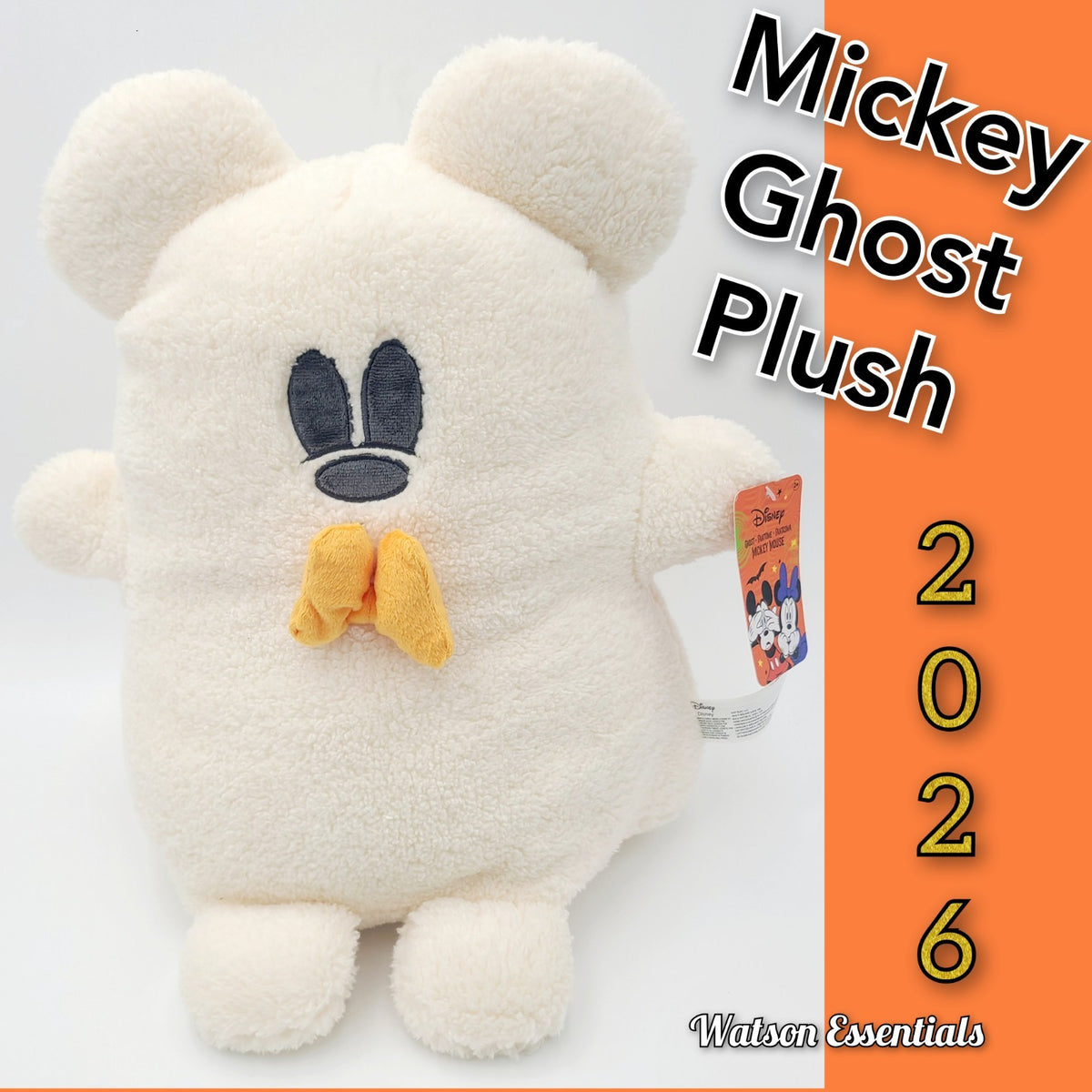 *2025 & 2026 Mickey Plush Set* Disney Halloween Mouse Ghost Throw Pillow Stuffed