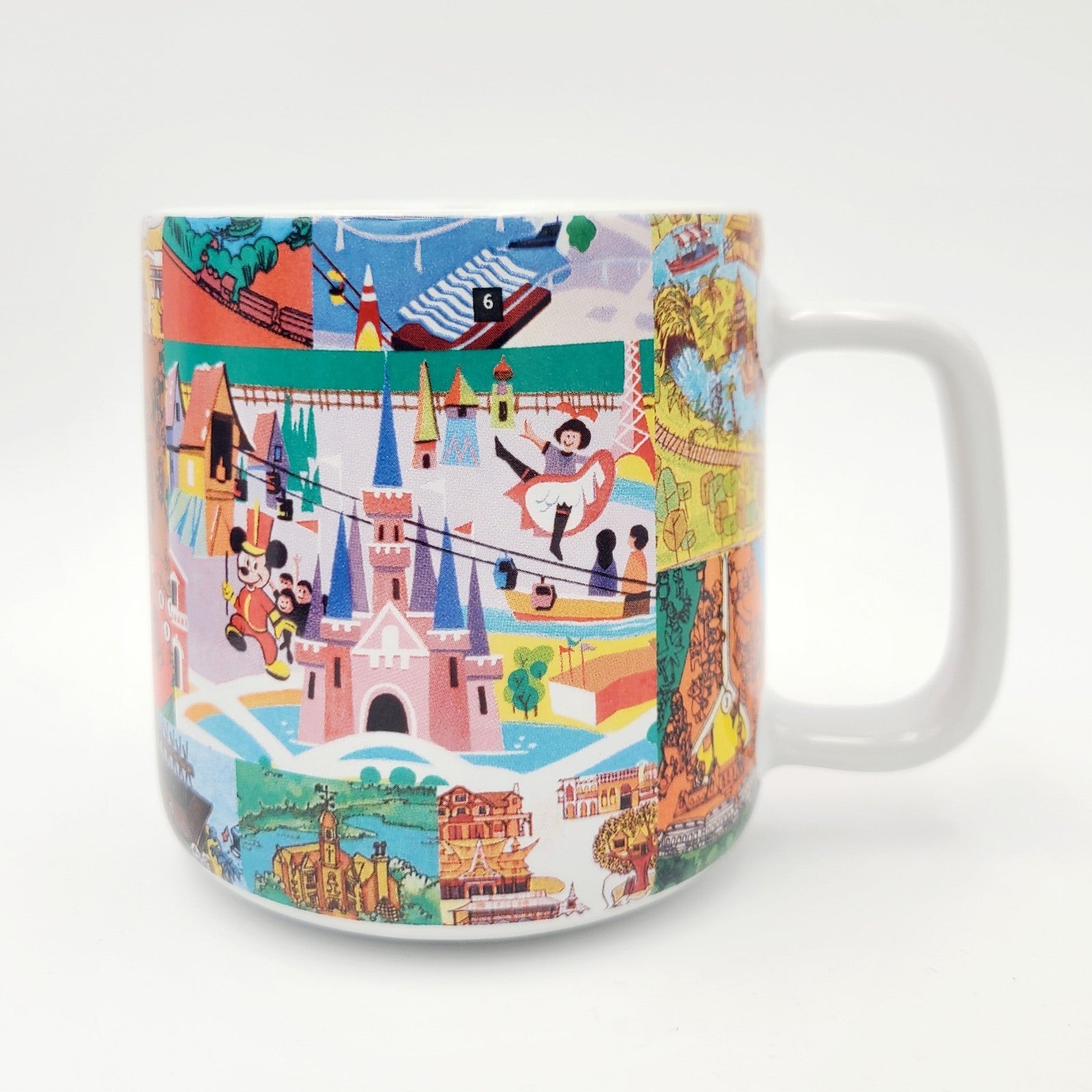 2026 Disney Parks Vintage Park Maps & Brochure Icons Coffee Mug 15 Oz. Castle