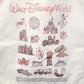 2026 Walt Disney World Parks Icons Canvas Tote Bag Inner Zip Pocket Key Holder