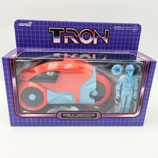 NEW  Disney Parks 2023 Tron Lightcycle Run Ram Action Figure Wth Red Vehicle