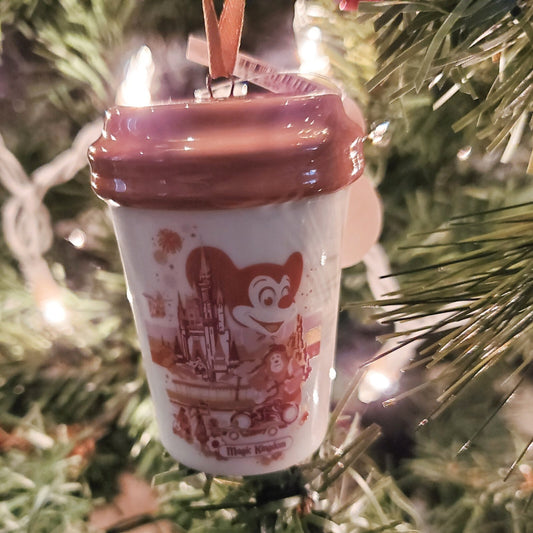 Walt Disney World 50th Anniversary Magic Kingdom Tumbler Mug Starbucks Ornament