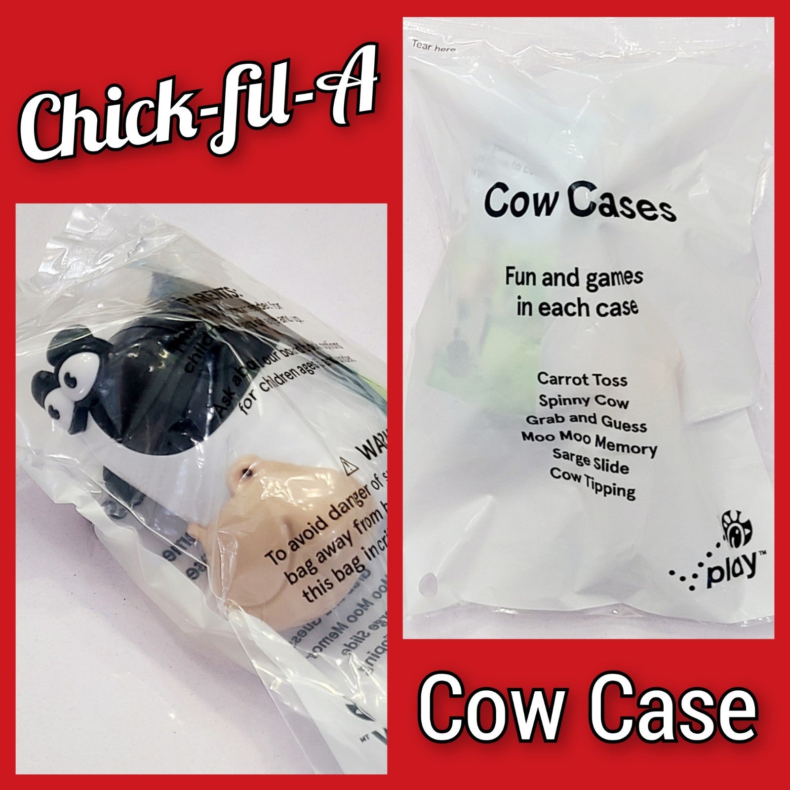 NEW Sealed 2026 Chick-fil-A Kids Meal Activity Cow Case CFA Fun & Games