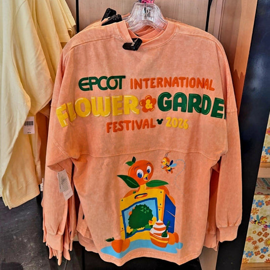 LARGE Disney Parks 2026 EPCOT Flower & Garden Festival Orange Bird Spirit Jersey